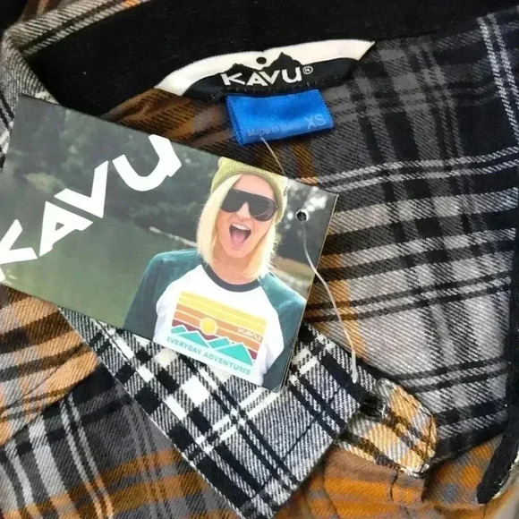 Kavu Billie Jean Flannel Button Front Size XS—B2 - Picture 6 of 7
